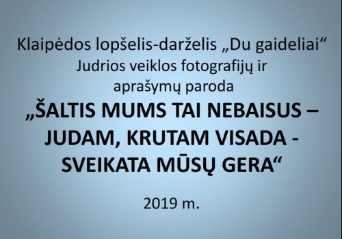 Fotagrafijų ir aprašymo paroda